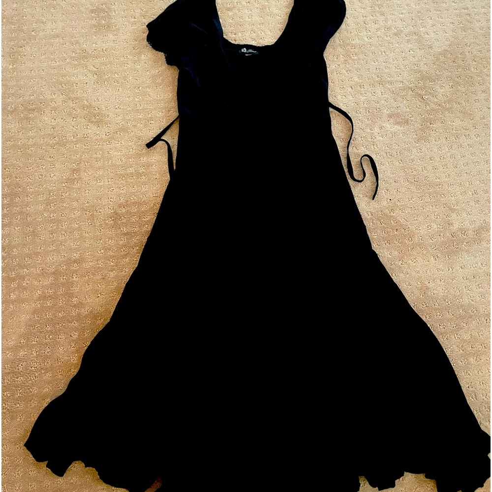 Vintage BOHO Black Maxi Dress by FLOWER-FREE SIZE